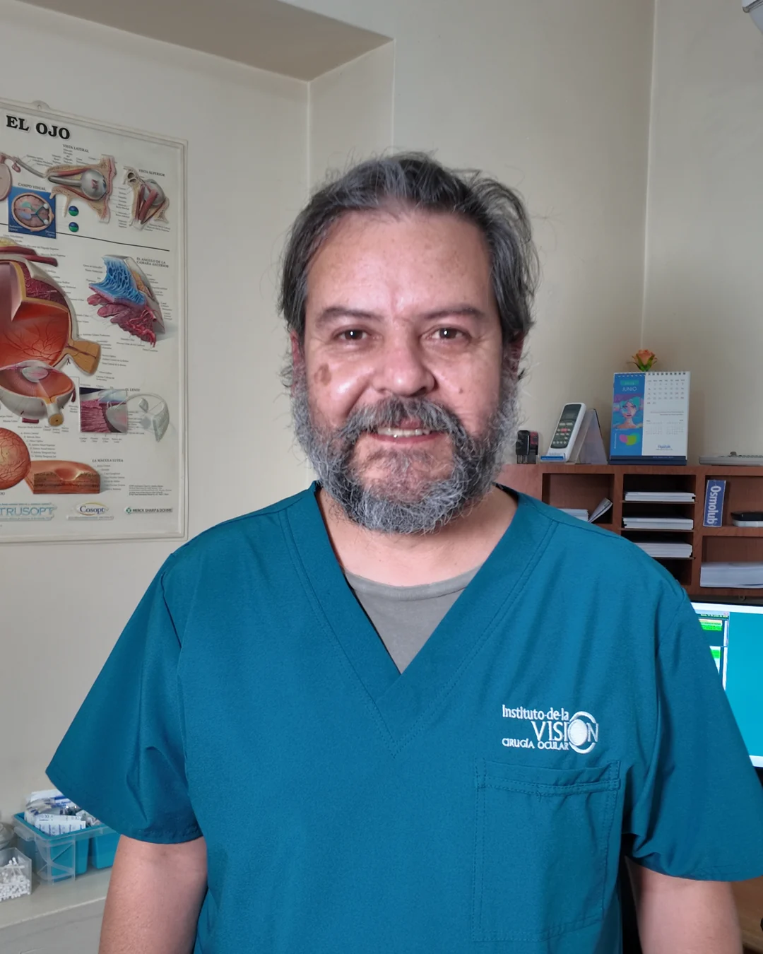Retrato de Dr. Rodrigo Brito Díaz, oftalmólogo del Instituto de la Visión